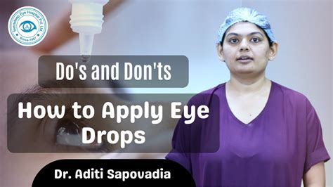 How To Apply Eye Drops Properly Eye Drop Application Netradeep Eye Hospital Youtube