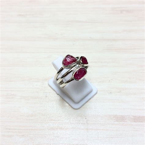 Ruby ring ruby ring size 7.00 raw ruby ring ruby silver | Etsy | Ruby ring, Natural ruby ring 