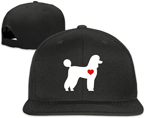Poodle Dog Heart Plain Adjustable Snapback Hats Baseball Caps Amazon
