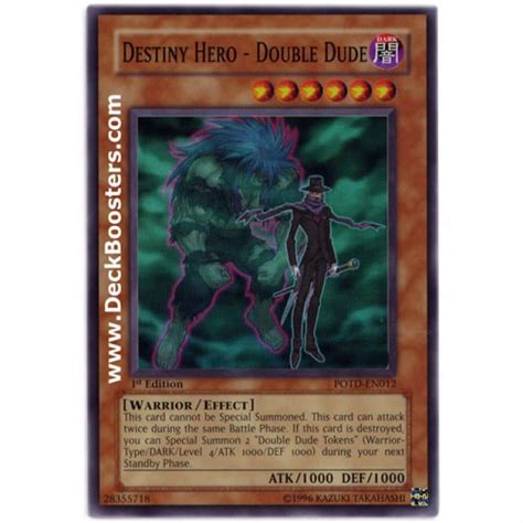 Destiny Hero Double Dude Potd En012 1st Edition Yu Gi Oh Card