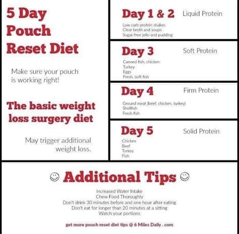 5 Day Pouch Reset Pouch Reset Gastric Sleeve Diet Bariatric Diet