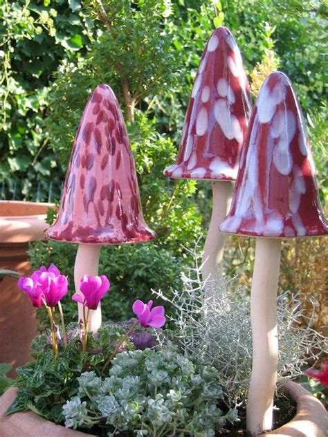 Nice 55 Creative Garden Art Mushrooms Design Ideas For Summer Https