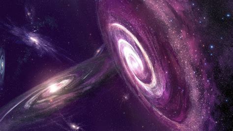 Space The Universe Stars Galaxies Nebula Purple Wallpaper Man