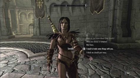 Skyrim Serana In Sexy Forsworn Armor Youtube