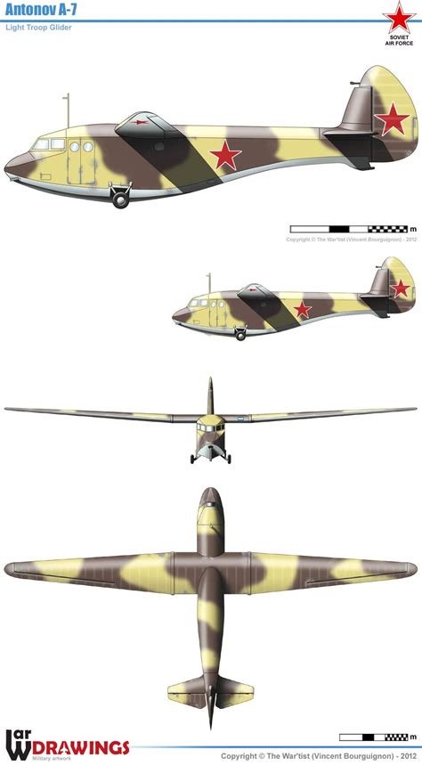 Antonov A 7 Soviet Light Troop Military Glider 1941 Авиация Танк