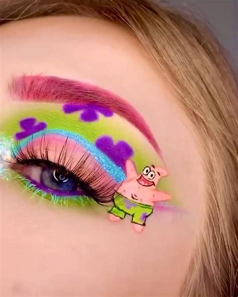 Patrick Star Tutorial⭐️ Video Disney Eye Makeup Eye Makeup Art