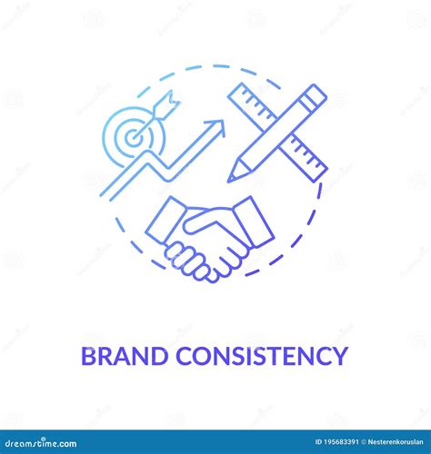 Brand Consistency Concept Icon Stock Vector Illustration Of Circle
