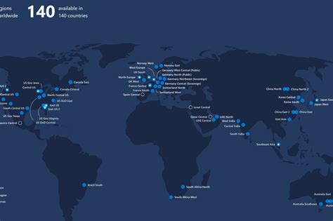 Microsoft Azure Region Map All In One Photos