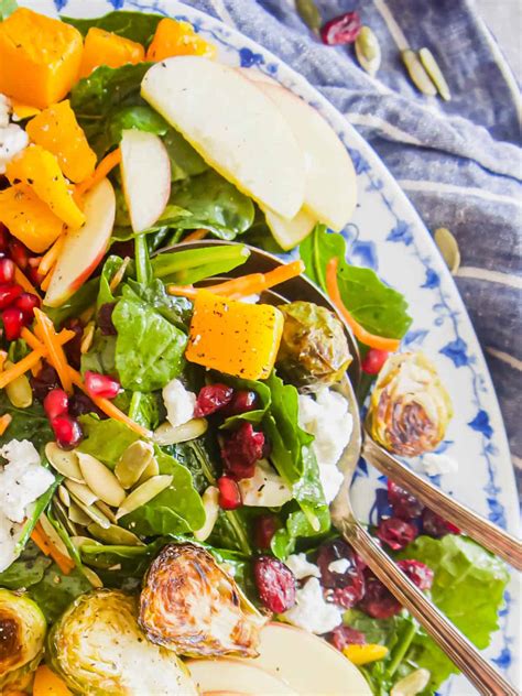 Easy Fall Harvest Salad With Maple Vinaigrette Perchance To Cook
