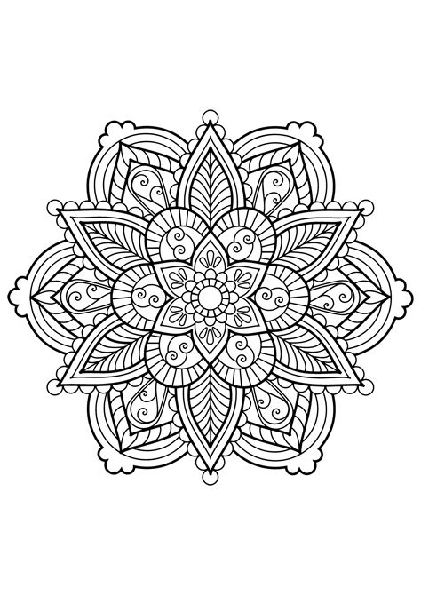 Others may prefer abstract coloring pages. Mandala from free coloring books for adults 28 - M&alas ...