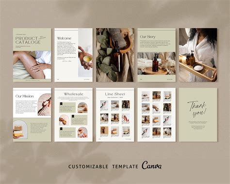 Canva Product Catalogue And Line Sheet Template Editable Etsy In Product Catalog