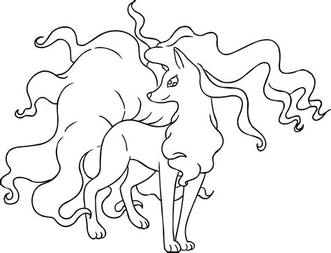 Ninetales Pokemon Coloring Pages Printable Free Pokemon Coloring Pages