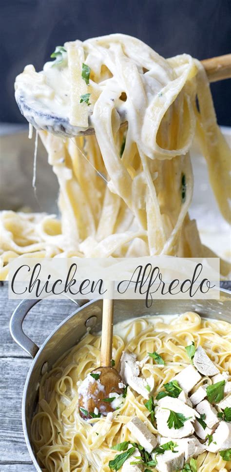 Easy Chicken Alfredo Recipe Food Recipes Alfredo