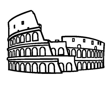Dibujo De Coliseo Romano Para Colorear Dibujos Net