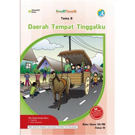 Jual Buku Kreatif Tematik Tema 8 Daerah Tempat Tinggalku Buku Siswa SD