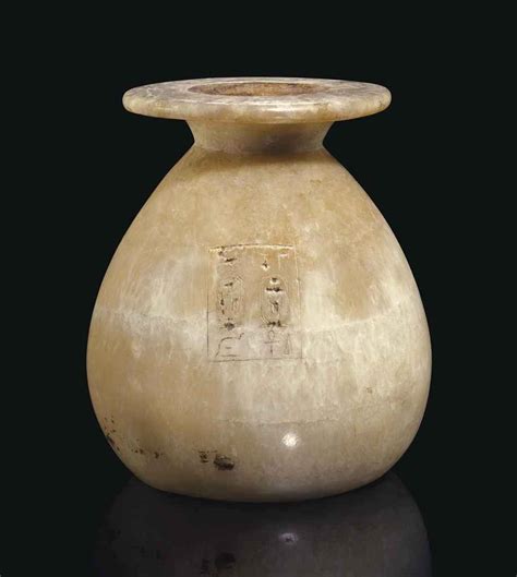 An Egyptian Alabaster Jar For The Pharaoh Tuthmosis Iii New Kingdom