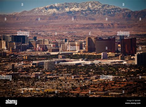 Aerial View Of Las Vegas Nevada Stock Photo Alamy
