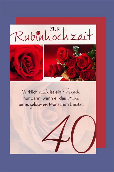 Rubinhochzeit alles zum 40 hochzeitstag passende gluckwunsche www.schreiben.net. Rubinhochzeit Glückwünsche / Rubinhochzeit ...