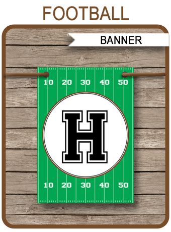 football party banner template birthday banner