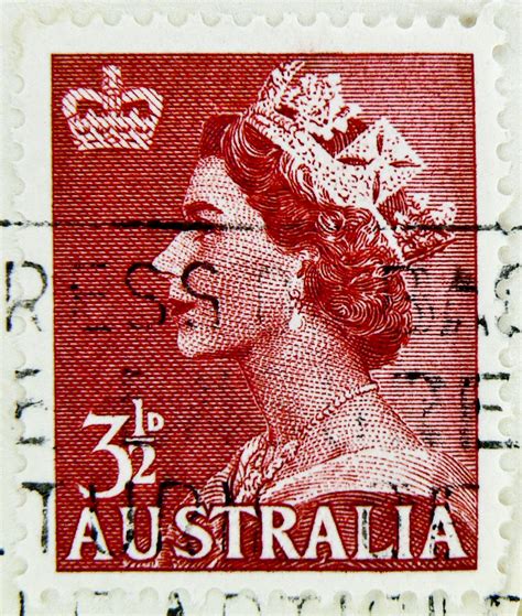 Stamp Australia Postage 3 12 D 35d 35 D P Pence Queen E Flickr
