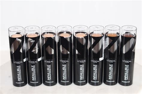 l oreal paris infallible foundation shaping sticks review and swatches