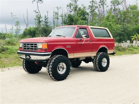 1988 Ford Bronco Eddie Bauer Lifted 4x4 Only 68k Miles No Reserve