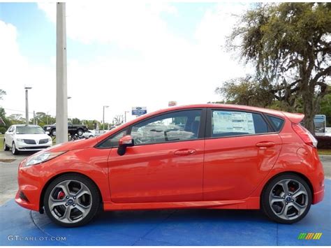 Molten Orange 2014 Ford Fiesta St Hatchback Exterior Photo 92479739