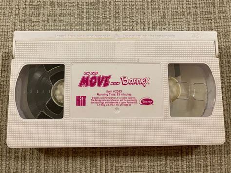 On The Move With Barney 2002 Vhs Barney Vhs Moving