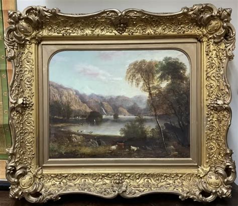 Antique Oil Painting 19th Century School A Hunt 1856 Landscape £35000