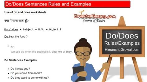 Proper Use Of Do Does Did In Hindi Rules And Exercises