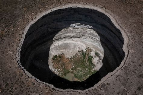 Giant Sinkhole In Russia