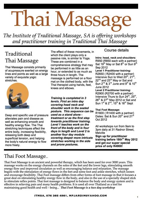 Thai Massage Training In Johannesburg Pin It On Massage Training Thai Massage Massage Course