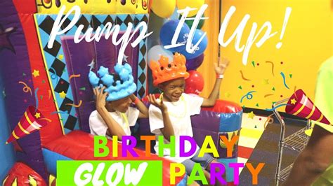 Pump It Up Birthday Glow Party Identical Twins Birthday 2018 The