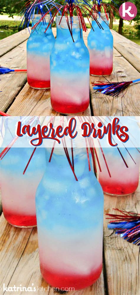 July 4th Layered Drinks Tutorial
