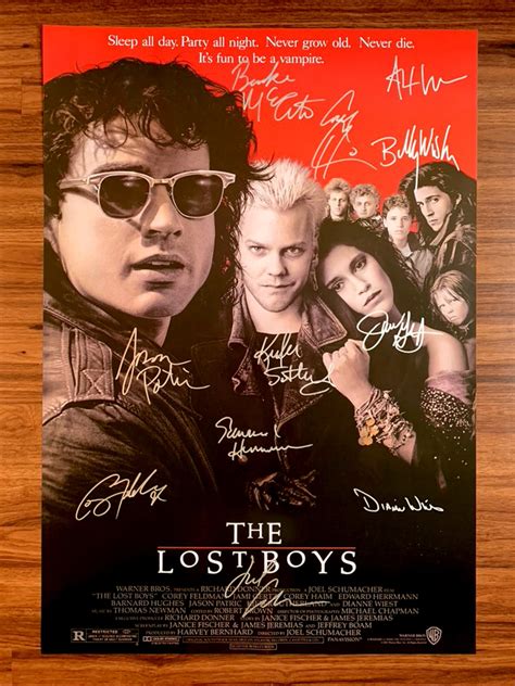 Signed The Lost Boys Movie Poster By 11 Members Of The Cast