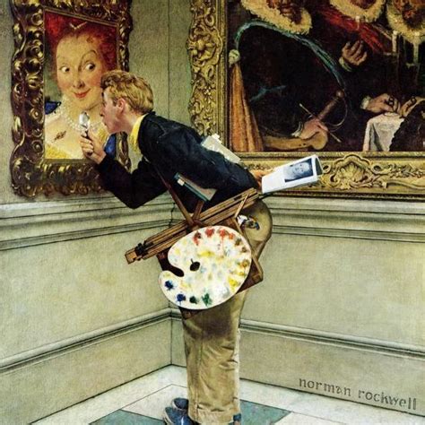 Art Critic April 161955 Giclee Print Norman Rockwell