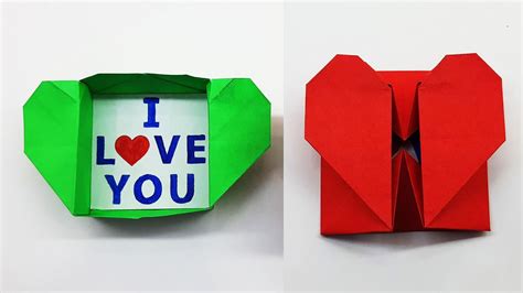 Origami Heart Box How To Make A Heart Shaped T Box Diy Valentine