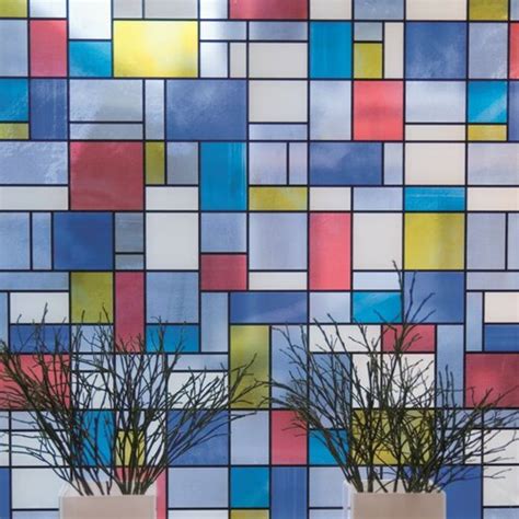 East Urban Home 675 Cm X 2m Roll Mondrian Window Film And Reviews