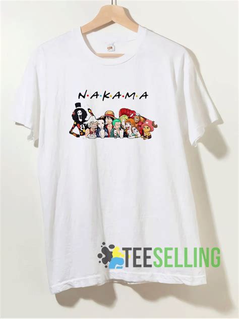 Nakama One Piece Friends T Shirt Adult Unisex Size S 3xl For Men And Women