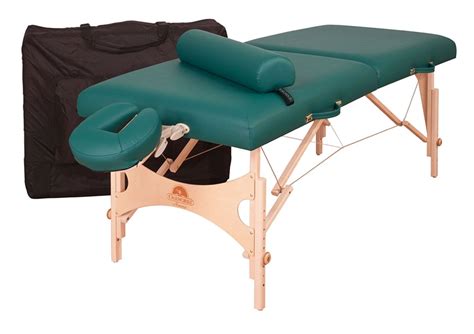 oakworks aurora portable massage table with optional packages