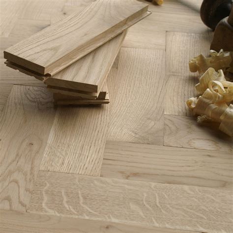 10 Herringbone Parquet Flooring Authentic Oak Wood Unfinished