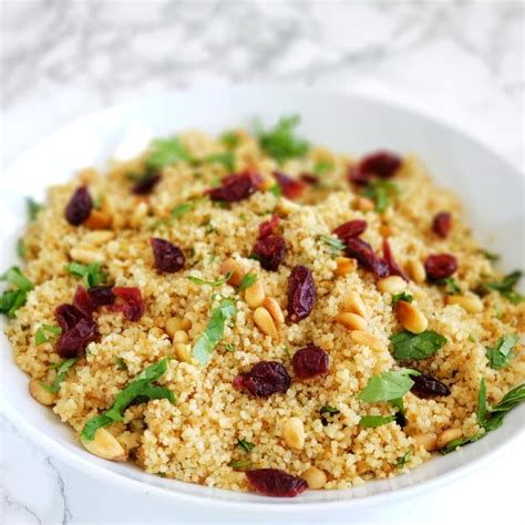Add the carrots, chilli, pine nuts and raisins; Couscous with Cumin and Pine Nuts | 5-Minute Couscous for ...