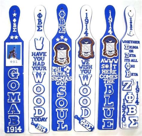 On january 16, 1920 by 5 women who are tenderly referred to as the 5 pearls: Phi Beta Sigma paddles | Phi beta sigma, Zeta phi beta ...
