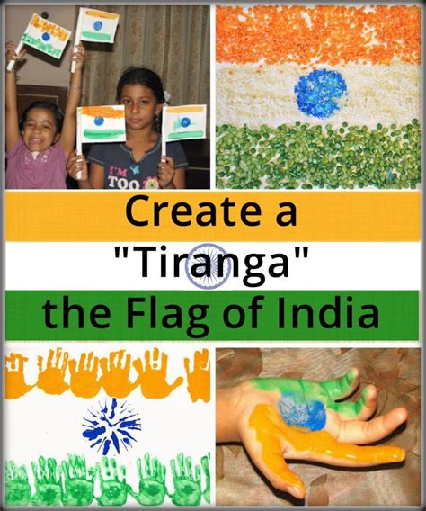Create A Tiranga Craft The Flag Of India India Crafts India For