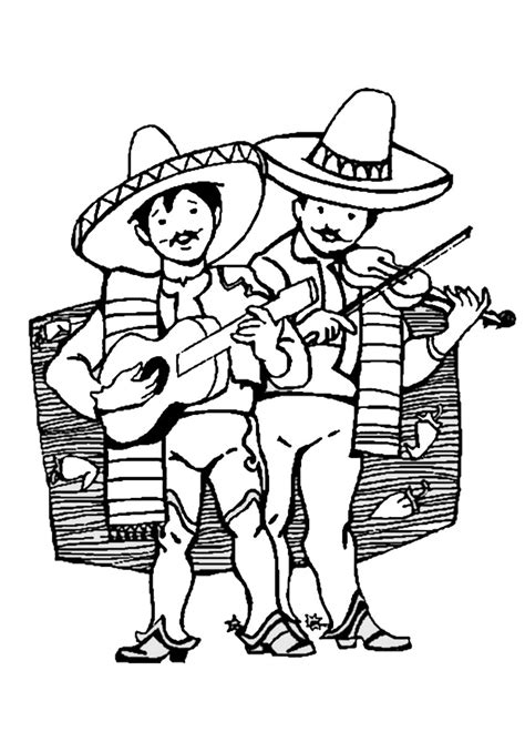 Fiesta Coloring Pages Free Printable Az Sketch Coloring Page