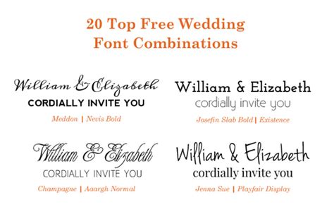 48 Best Font Combinations For Wedding Invitations Images