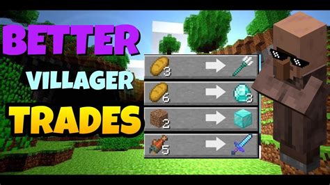 Better Villager Trades Minecraft Bedrock Mod Youtube