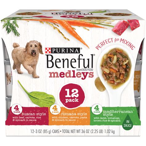 This is concerning because the first 5 ingredients make up most of the product. Beneful Medleys Variety Pack Wet Dog Food, 12- 3 oz. cans