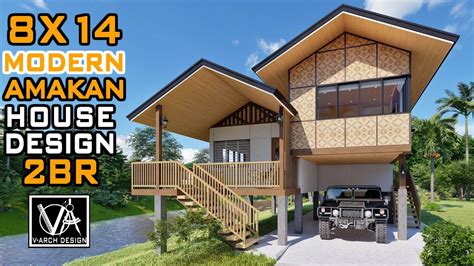 Modern Amakan House Design 8x14 Youtube