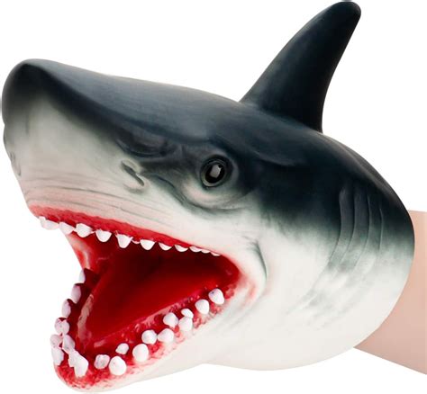Nicknack Shark Puppet Role Play Toy Kids Realistic Soft